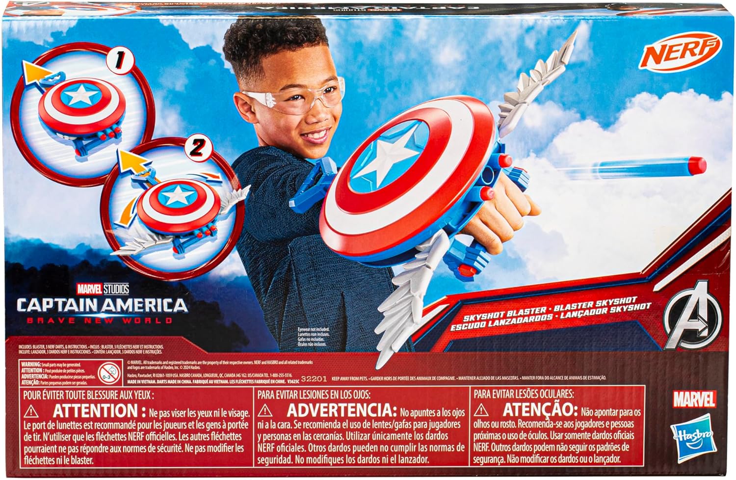 Marvel Captain America Brave New World - Skyshot Blaster - Colorland Toys