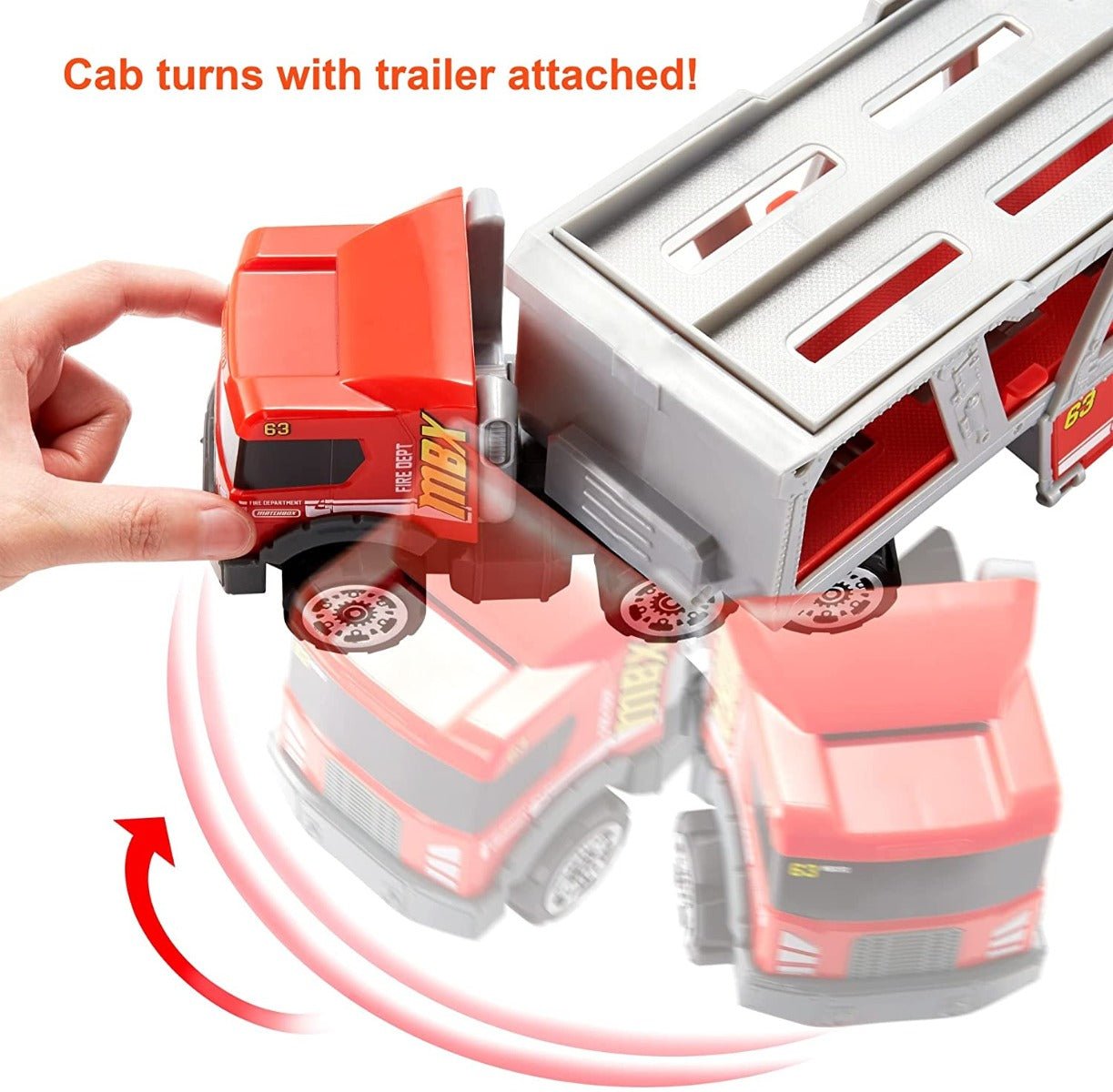 Matchbox Fire Rescue Hauler Playset GWM23 - Colorland Toys