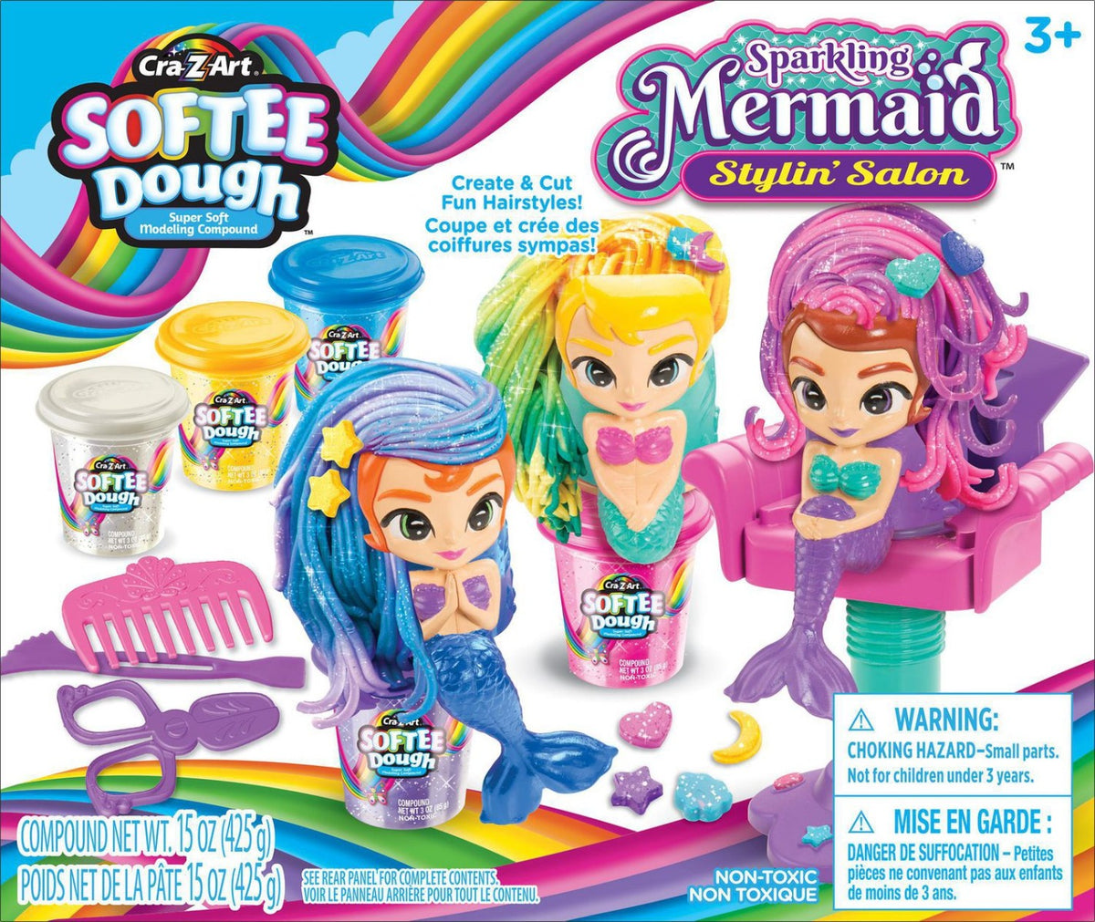 Softee Dough Sparkling Mermaid Stylin’ Salon CA-66606