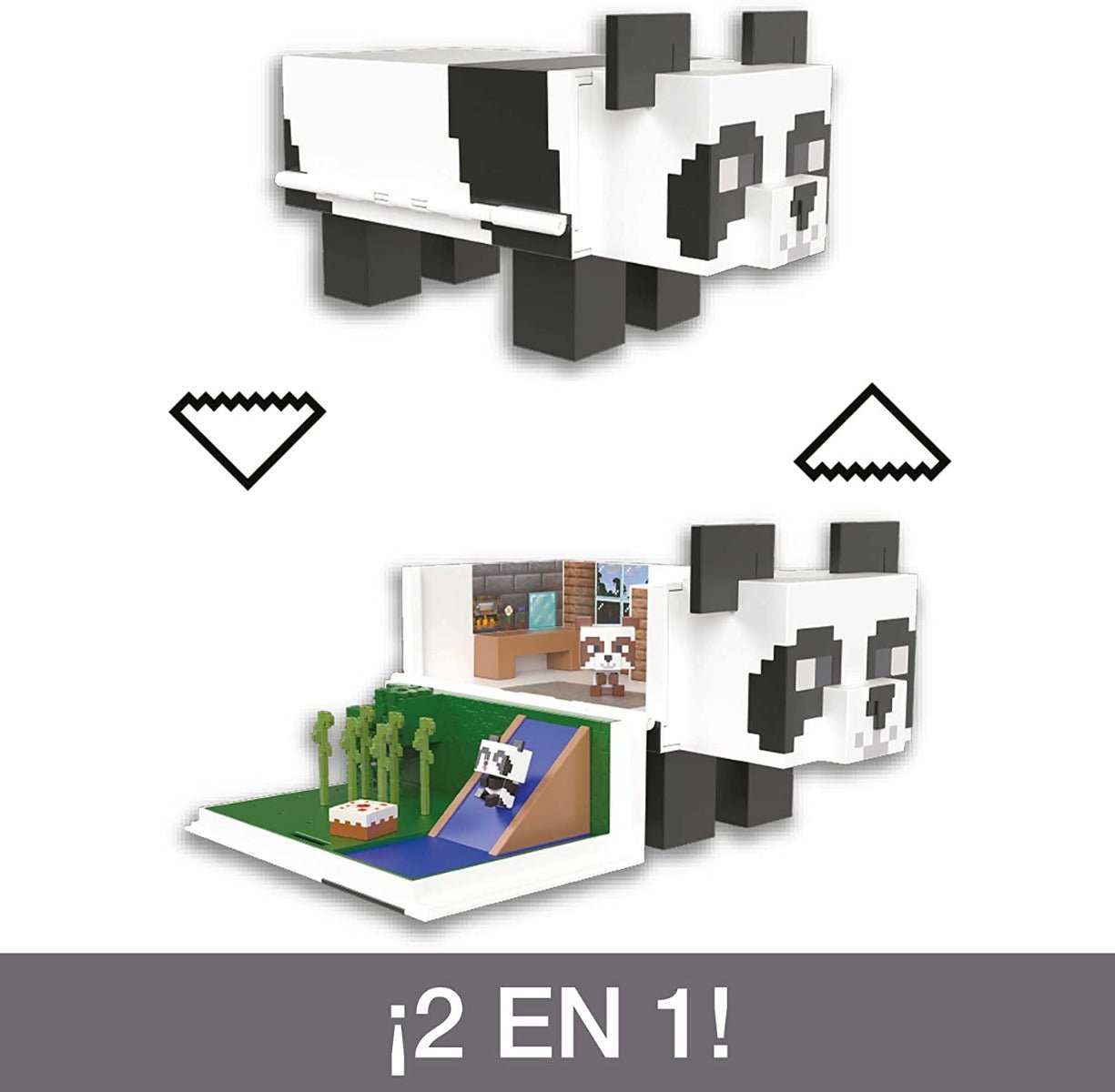 Minecraft Mob Head Minis Panda Playhouse Set HLL25 - Colorland Toys