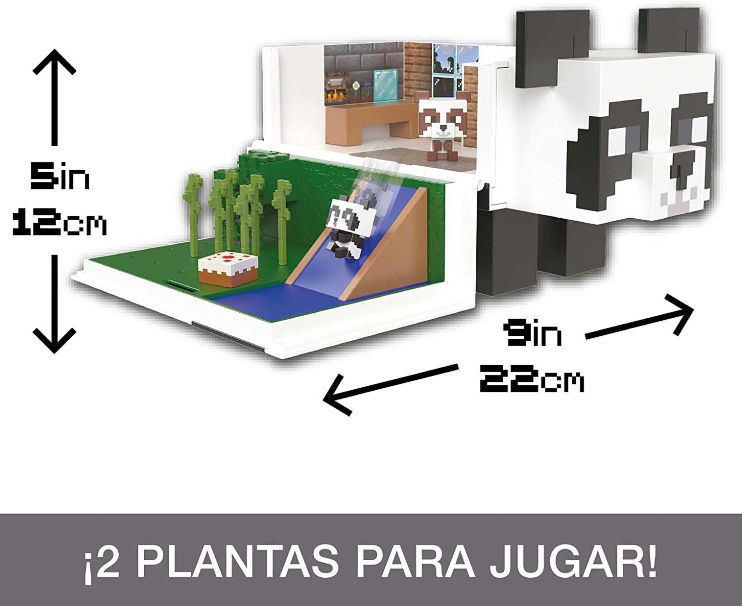 Minecraft Mob Head Minis Panda Playhouse Set HLL25 - Colorland Toys