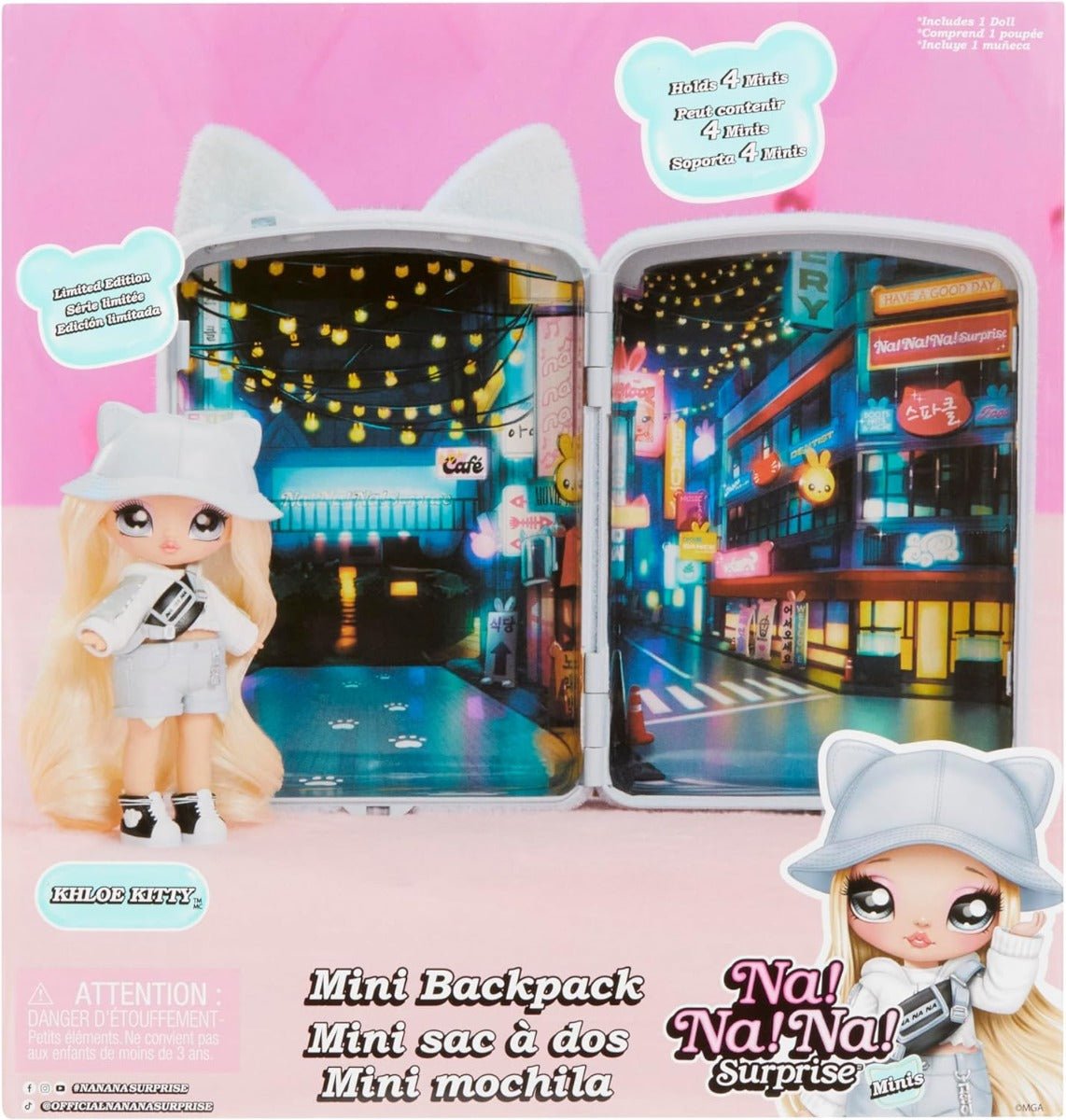 Na Na Na Surprise Mini Backpack Playset Khloe Kitty - Colorland Toys