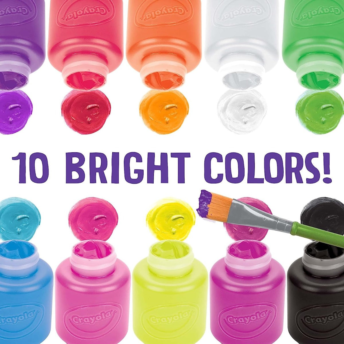 Crayola Washable Neon Paint Set 54-2390