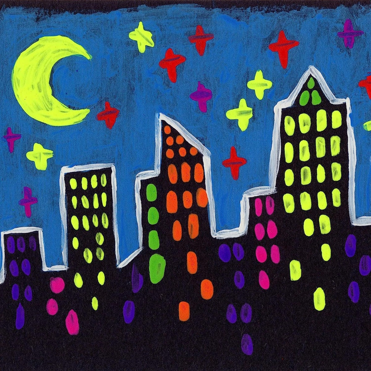 Crayola Washable Neon Paint Set 54-2390