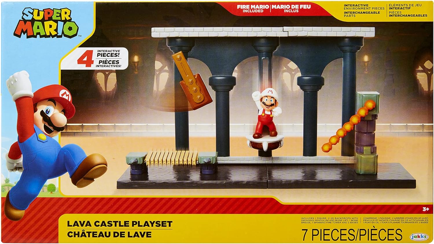 Nintendo Super Mario Lava Castle Playset 40017 - Colorland Toys