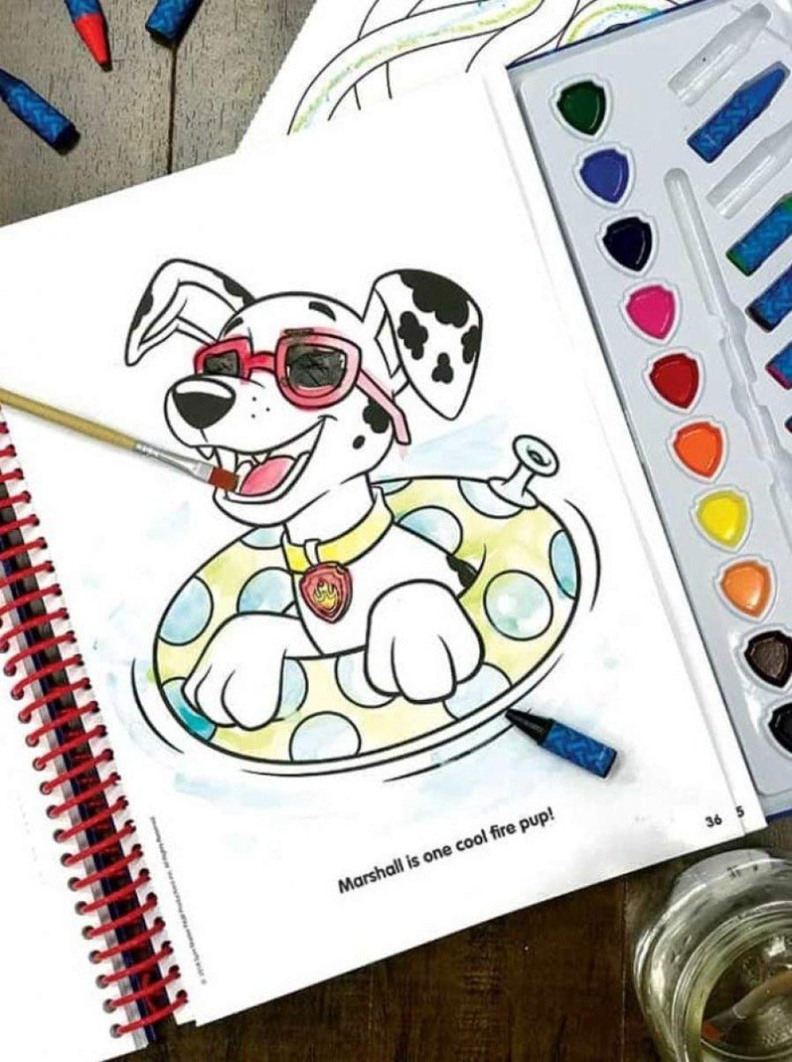 Paw Patrol Deluxe Poster Paint & Color Book 2764333676 - Colorland Toys