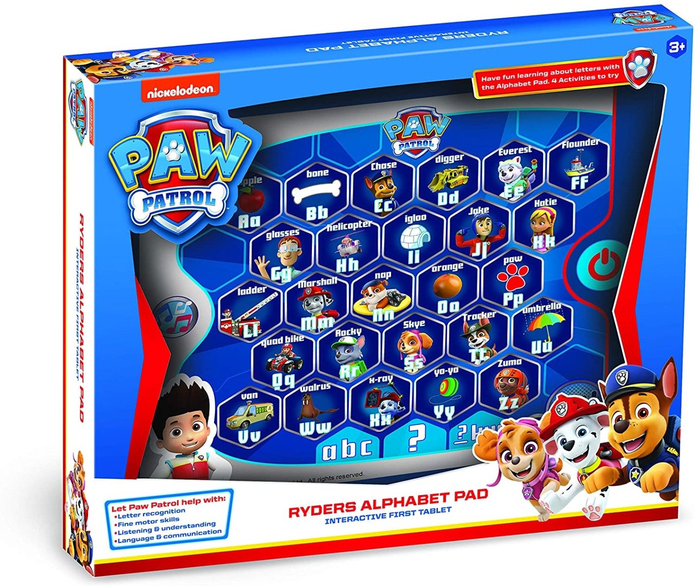 Paw Patrol Ryder's Alphabet Tablet FOBPAW02 - Colorland Toys