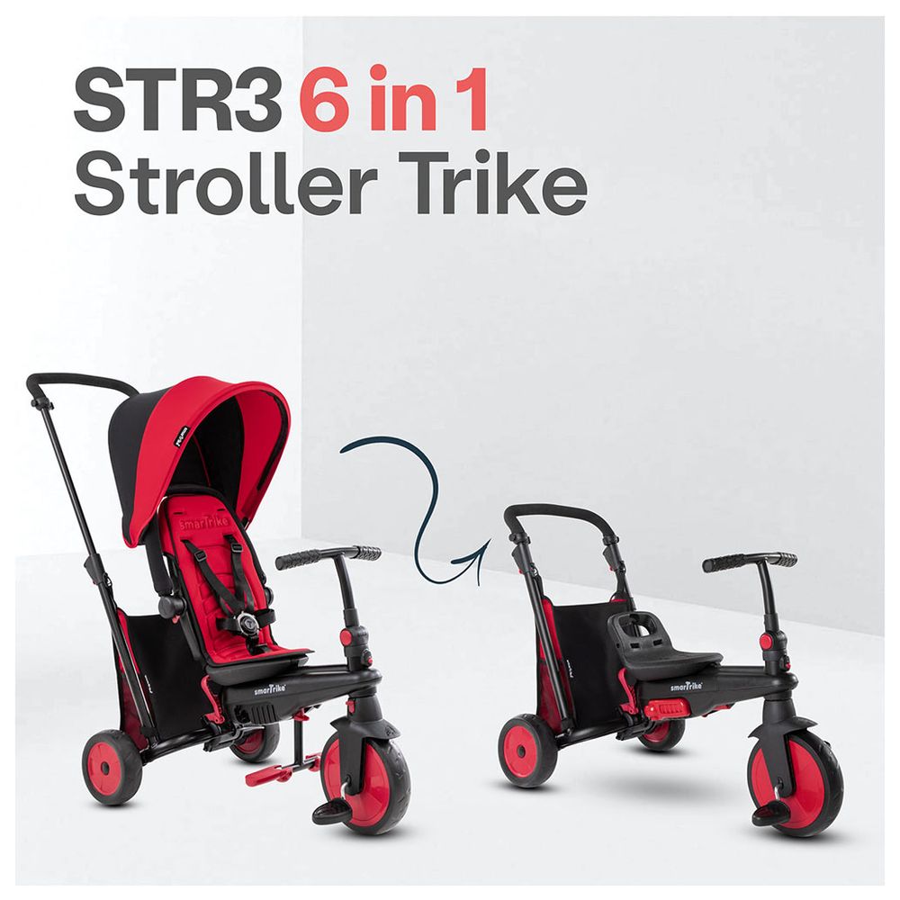 SmarTrike STR3 Plus Folding Trike Red 5021533