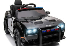 Ride On Dodge Challenger SRT Police Car 12V/2M Black - Colorland Toys