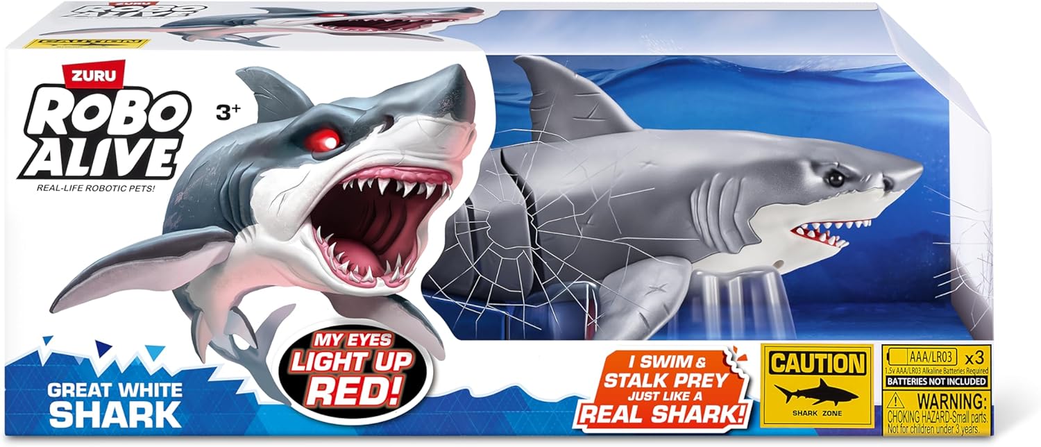 Robo Alive Shark Attack Great White Shark Series - 1 71126 - Colorland Toys