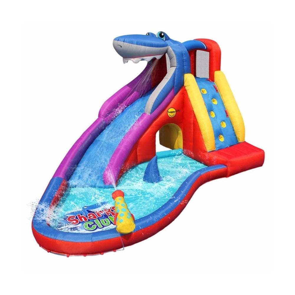 Happy Hop Inflatable Shark Club Slide 9417
