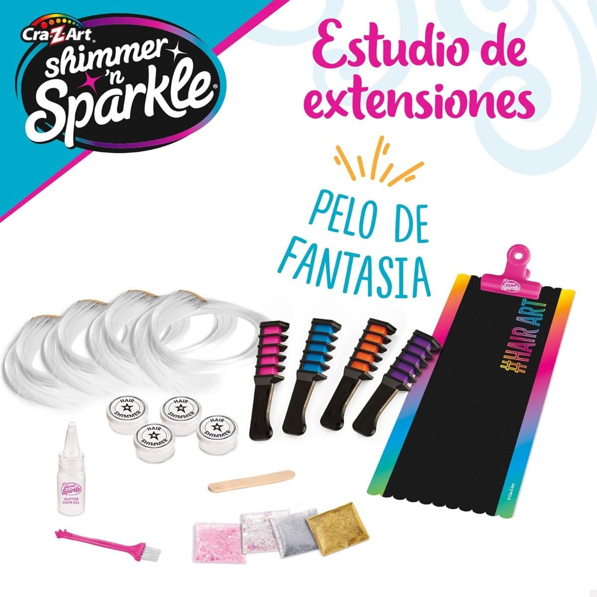 Shimmer N Sparkle Color FX Hair Extension Studio SNS - 65594 - Colorland Toys