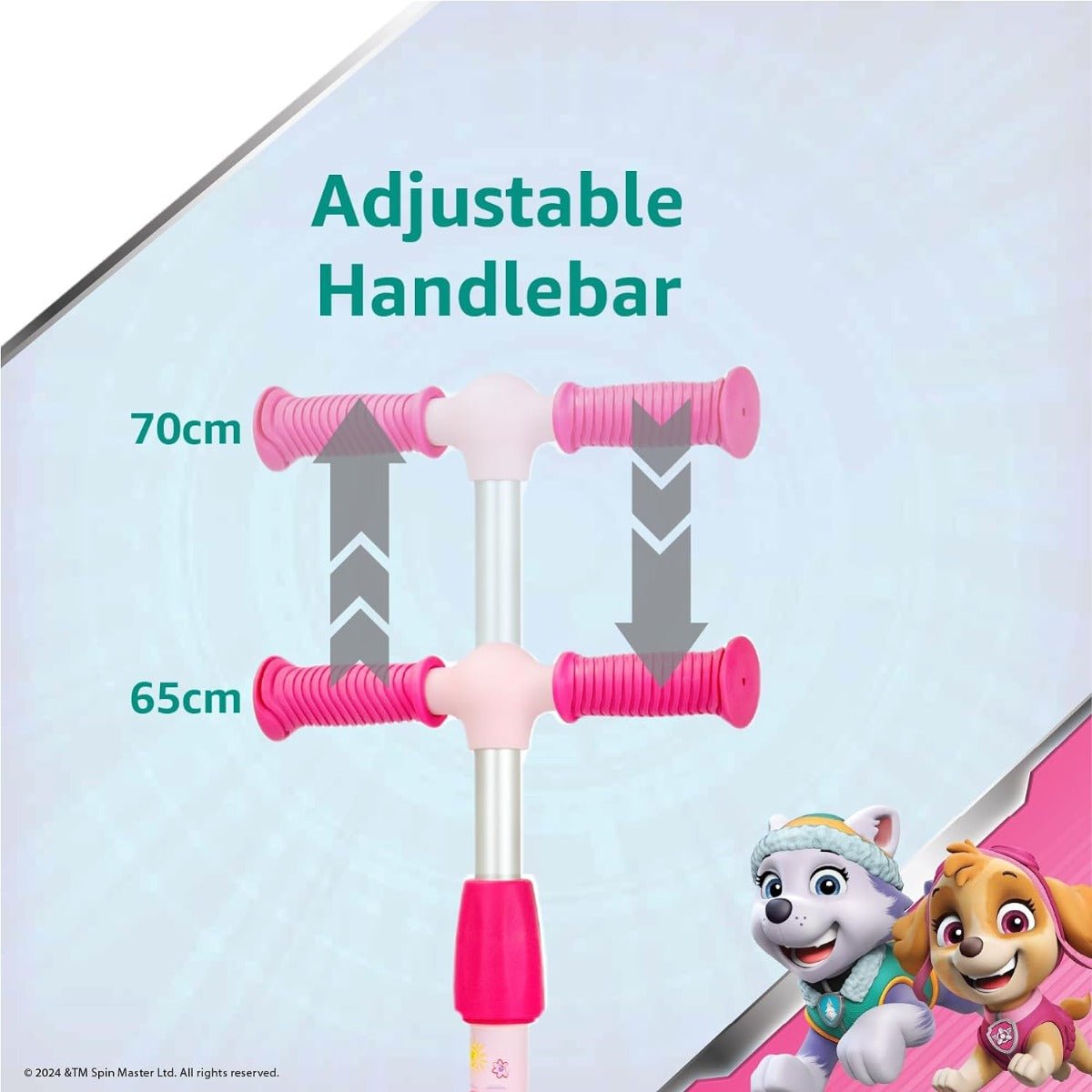 Spartan Paw Patrol Girls Scooter 3 - Wheel SP - 7056 - Colorland Toys