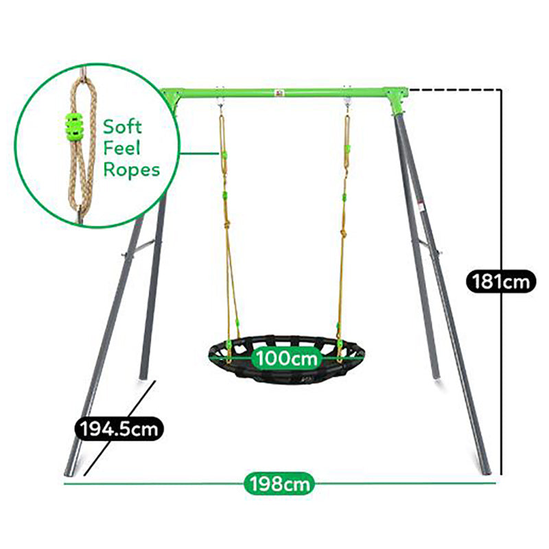 Dynamic Sports Fennic Fox Nest Metal Swing Set LK29