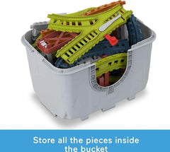 Thomas & Friends Toy Train Tracks Set, Connect & Build Bucket, 34 - Piece Expansion Pack for Diecast & Motorized Trains - Colorland Toys