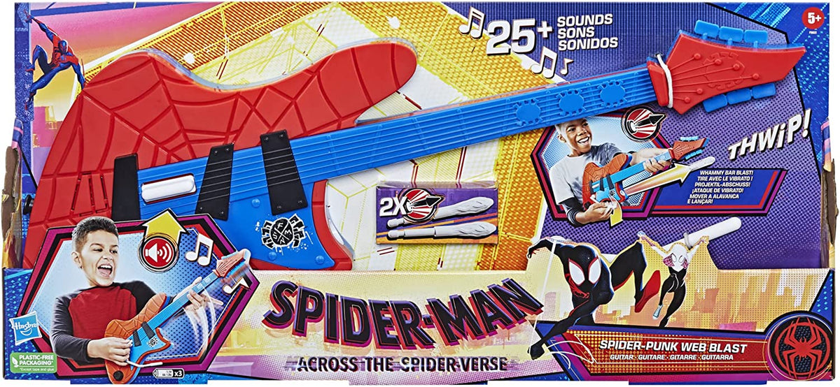 Spider-Man Across The Spider-verse Ultimate Web Power Guitar F5622