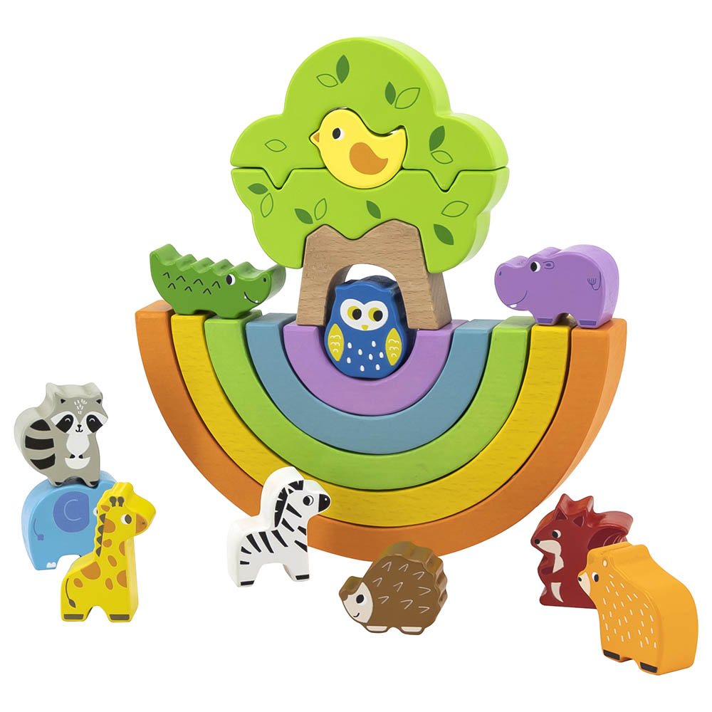 Viga Rainbow Balancing Blocks 44590 - Colorland Toys