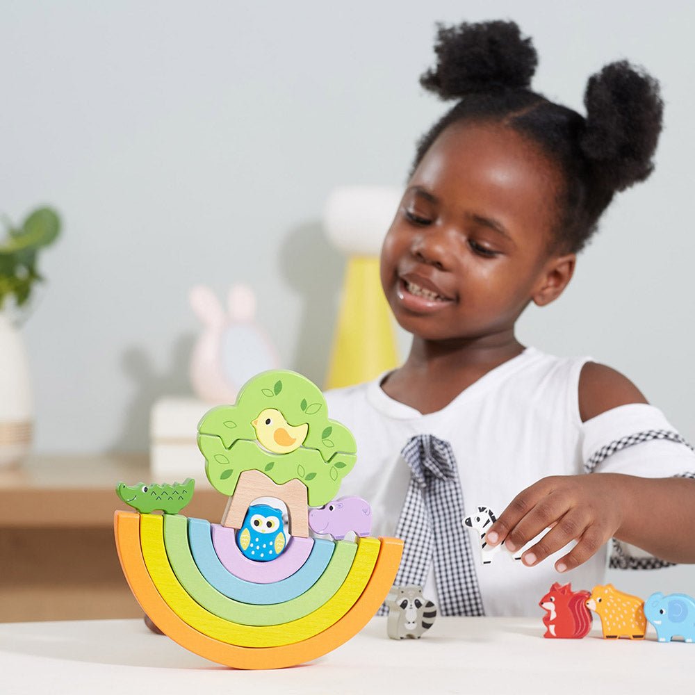 Viga Rainbow Balancing Blocks 44590 - Colorland Toys