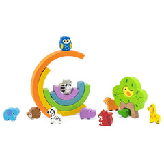 Viga Rainbow Balancing Blocks 44590 - Colorland Toys