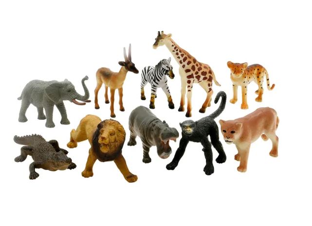 Wenno Wild Animals Playset 10pcs