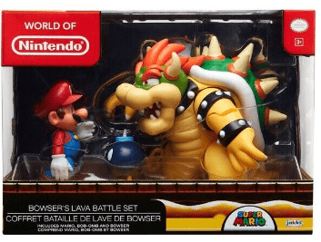 World of Nintendo Super Mario Bowser's Lava Battle Set 64512 - Colorland Toys