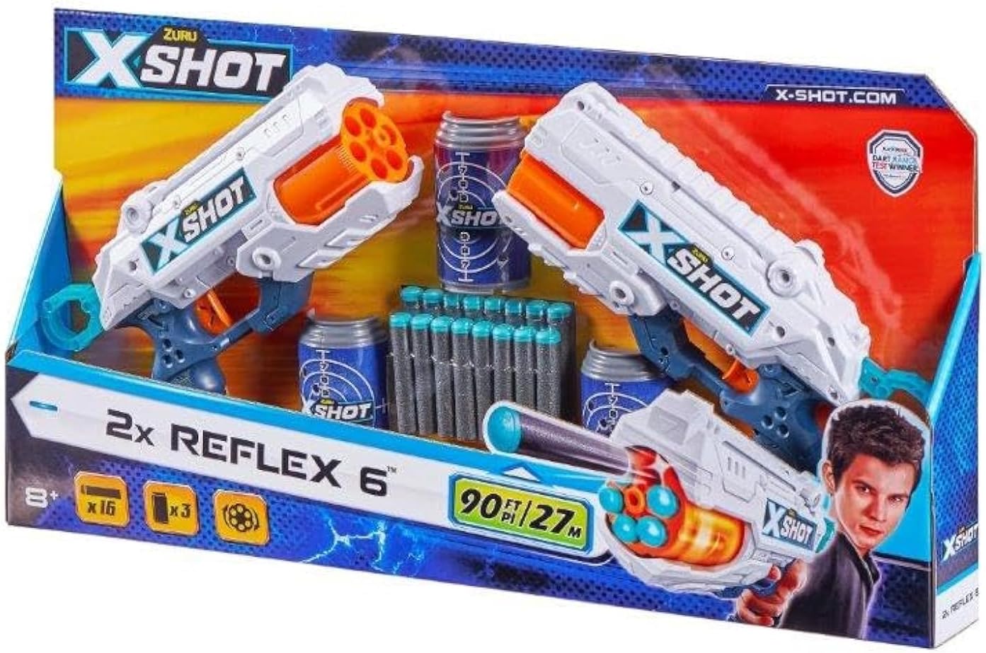 X - Shot Excel Reflex 6 Double Pack 36434 - Colorland Toys