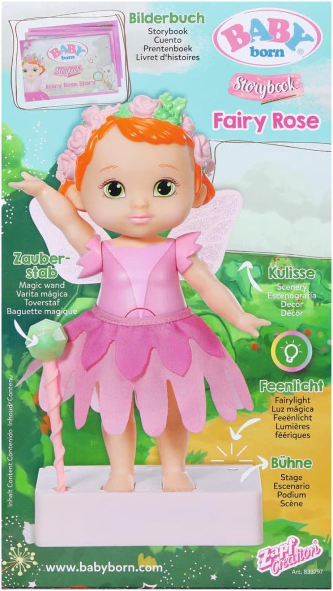 Zapf Creation Baby Born Storybook Fairy Rose Doll 18cm ZPF - 833797 - Colorland Toys