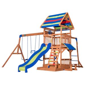 Backyard Discovery Beach Front Wooden Swing Set - Color Land Toys