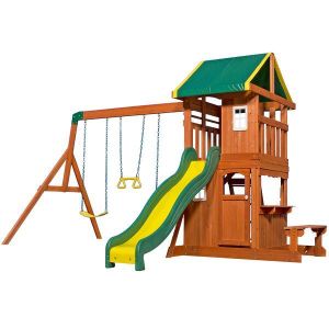 Backyard Discovery Oakmont Cedar Wooden Swing Set - Color Land Toys