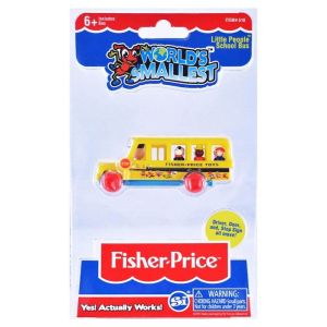 FISHER PRICE World's Smallest Fisher Price School Bus Vehicle 510
