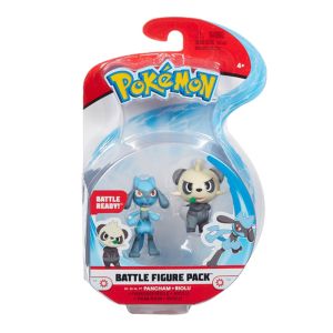 Wicked Pokemon Battle Figure Pack Pancham and Riolu Figures for sale online 