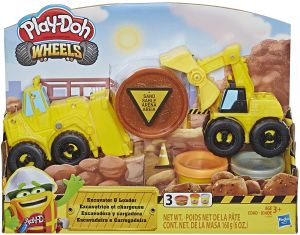 Play-Doh Wheels Excavator & Loader Toy - E4294
