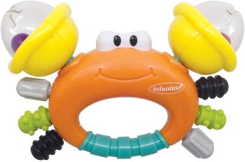 Infantino Sand Crab Rattle and Teether IN304889