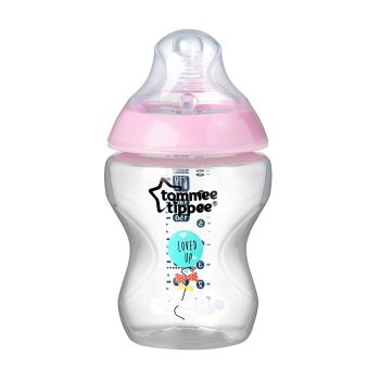 Tommee Tippee Closer To Nature Easi-Vent Decorative Feeding Bottle, 260Ml TT42250287