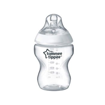 Tommee Tippee Closer-Nature Plastic Feed Bottle transparent, 260 Ml