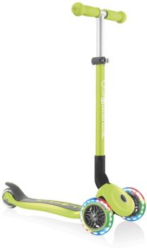 Globber Primo Foldable Lights Scooter Lime Green 432-106