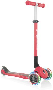 Globber Primo Foldable Lights Scooter Red 432-102