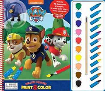 Paw Patrol Deluxe Poster Paint & Color Book 2764333676