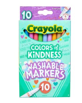Crayola 58-7813 Washable Markers, Fine Point, Classic Colors, 12