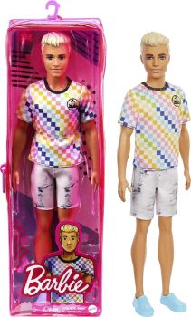 Barbie Ken Fashionistas Doll Checkered Shirt GRB90