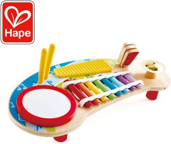 Hape Mighty Mini Band Musical Wooden Instrument Set Online in UAE