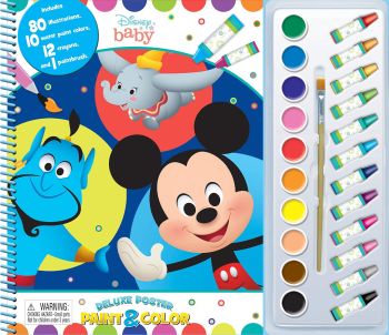 Disney Baby Deluxe Poster Paint & Color Book 276435228X
