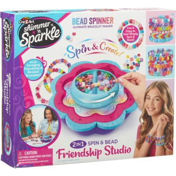 Shimmer 'n Sparkle 2 in 1 Spin and Bead Bracelet Studio - Multi-Color